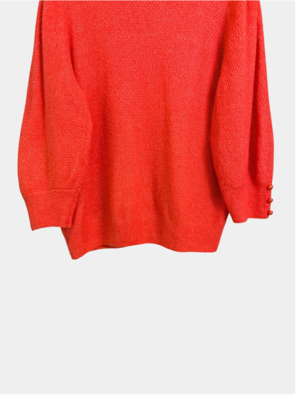 ICHI IKHAMARA Balloon Sleeves Loose Fit Knitted Sweater Lightweight, Sz L - Picture 9 of 12